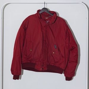 Vintage *rare find* Members Only Red Puffer with Sherpa Lining